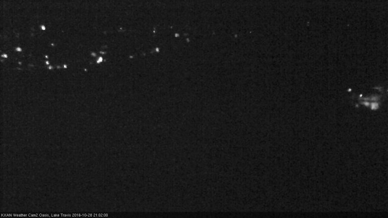 Lake Travis webcam, October 28, 2016 8:05 PM CT