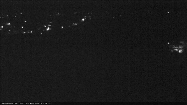 Lake Travis webcam, October 28, 2016 9:00 PM CT