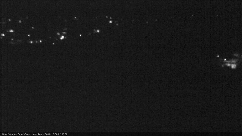 Lake Travis webcam, October 28, 2016 9:15 PM CT