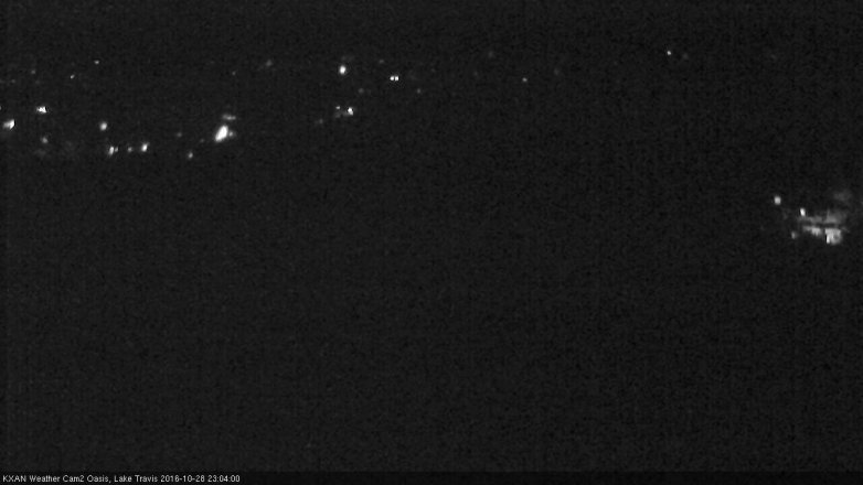 Lake Travis webcam, October 28, 2016 10:15 PM CT