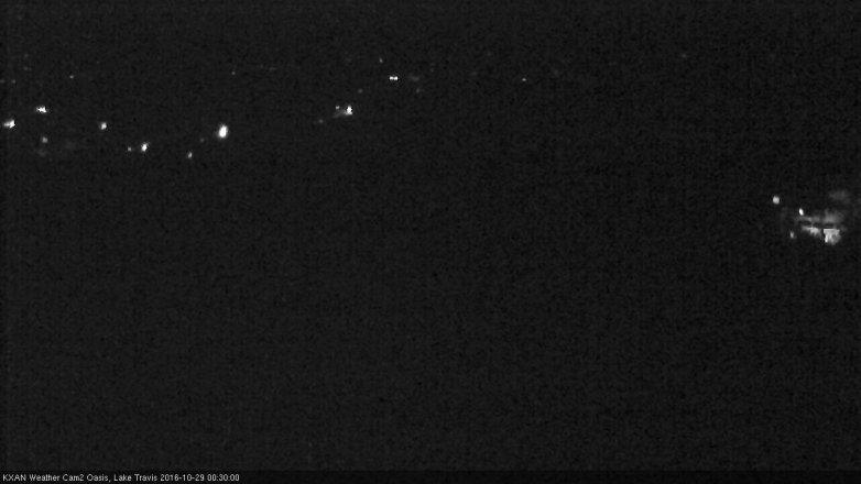Lake Travis webcam, October 28, 2016 11:50 PM CT