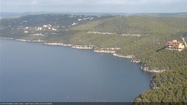 Lake Travis webcam, October 29, 2016 9:10 AM CT
