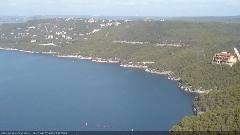 Lake Travis webcam, October 29, 2016 9:55 AM CT