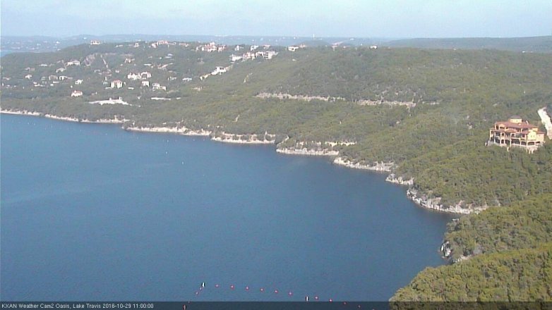 Lake Travis webcam, October 29, 2016 10:05 AM CT