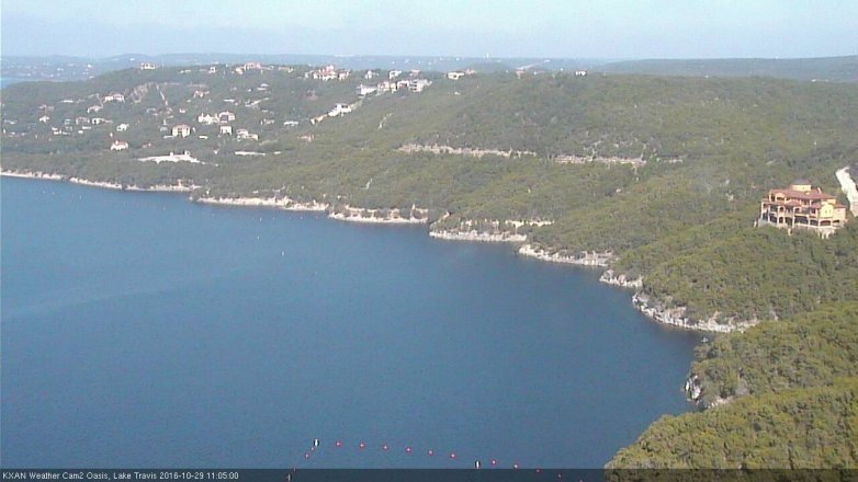 Lake Travis webcam, October 29, 2016 10:15 AM CT
