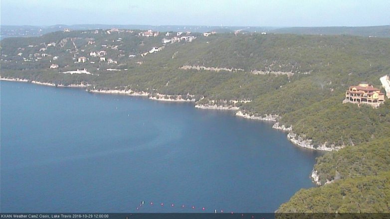 Lake Travis webcam, October 29, 2016 11:25 AM CT