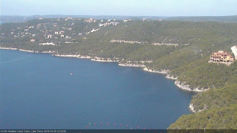 Lake Travis webcam, October 29, 2016 11:55 AM CT