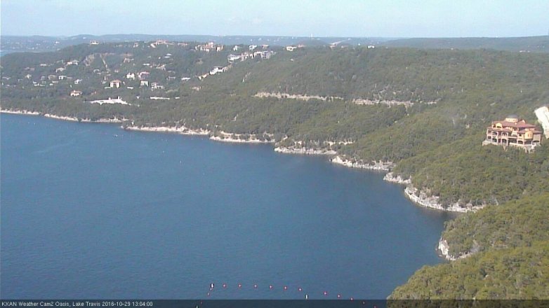 Lake Travis webcam, October 29, 2016 12:15 PM CT