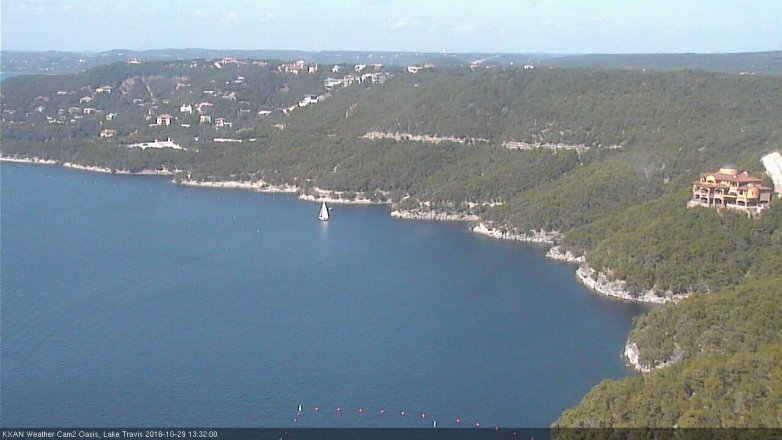 Lake Travis webcam, October 29, 2016 12:40 PM CT