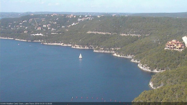 Lake Travis webcam, October 29, 2016 12:45 PM CT