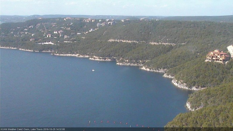 Lake Travis webcam, October 29, 2016 2:00 PM CT