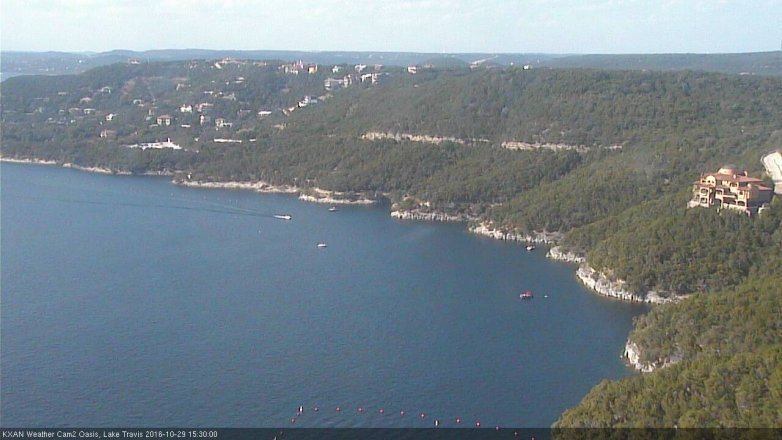 Lake Travis webcam, October 29, 2016 2:55 PM CT