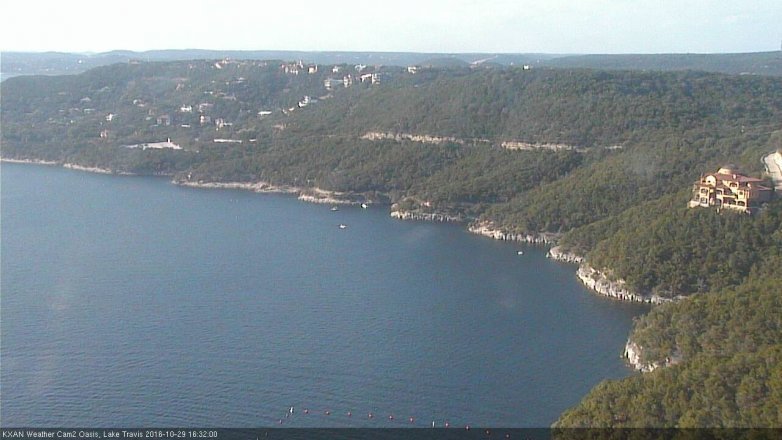 Lake Travis webcam, October 29, 2016 4:00 PM CT