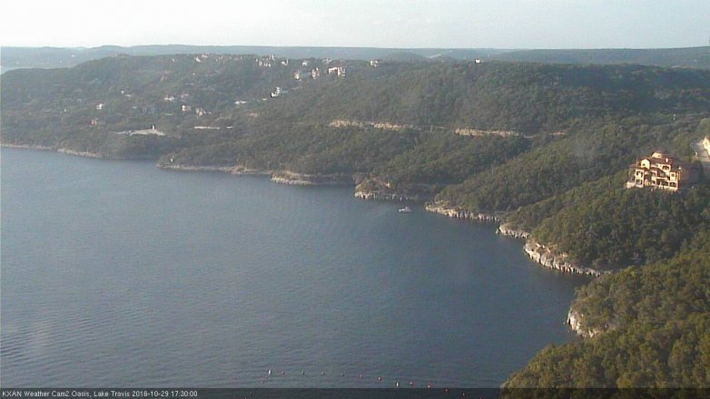 Lake Travis webcam, October 29, 2016 4:45 PM CT