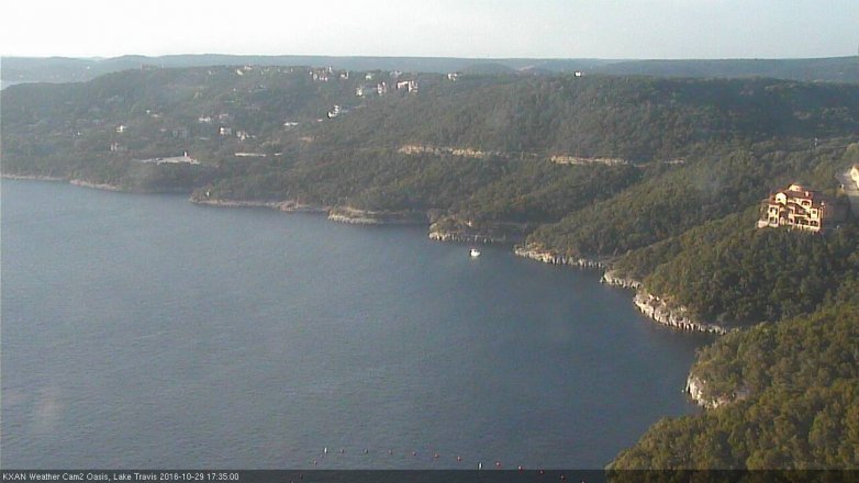 Lake Travis webcam, October 29, 2016 4:50 PM CT