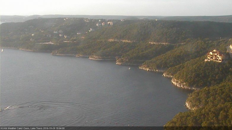 Lake Travis webcam, October 29, 2016 5:35 PM CT