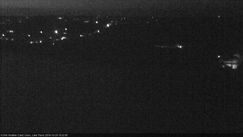 Lake Travis webcam, October 29, 2016 6:50 PM CT