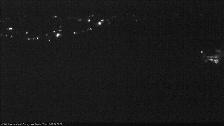 Lake Travis webcam, October 29, 2016 7:40 PM CT