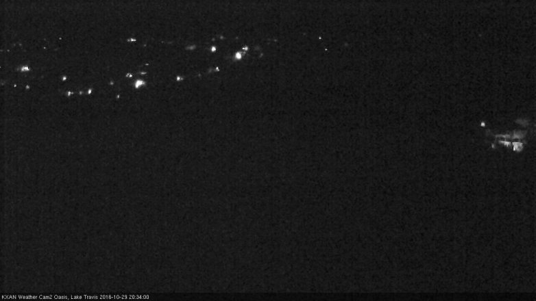 Lake Travis webcam, October 29, 2016 8:05 PM CT