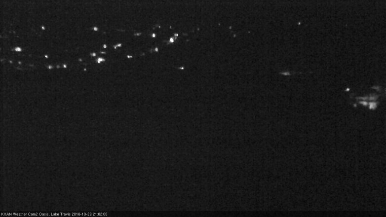 Lake Travis webcam, October 29, 2016 8:25 PM CT