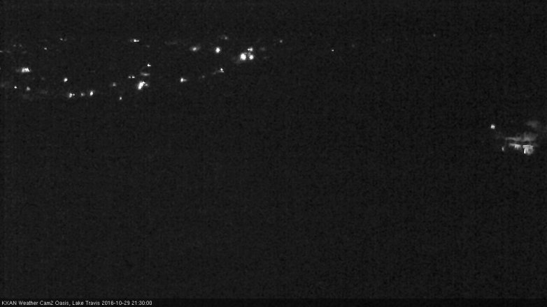 Lake Travis webcam, October 29, 2016 8:40 PM CT