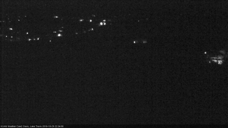 Lake Travis webcam, October 29, 2016 9:50 PM CT