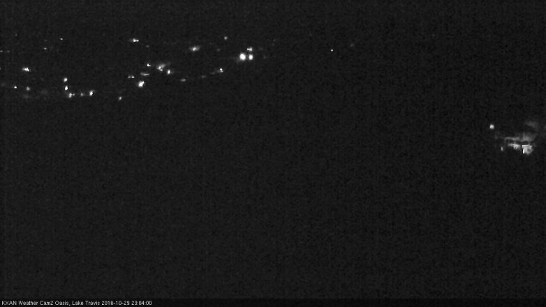 Lake Travis webcam, October 29, 2016 10:30 PM CT