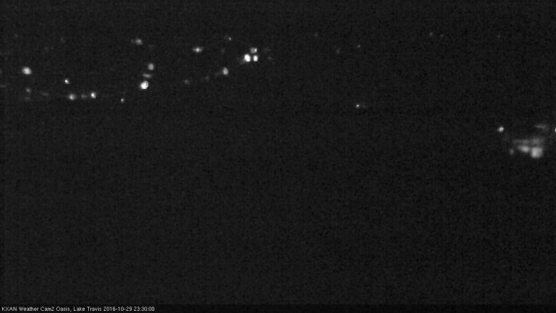 Lake Travis webcam, October 29, 2016 10:55 PM CT