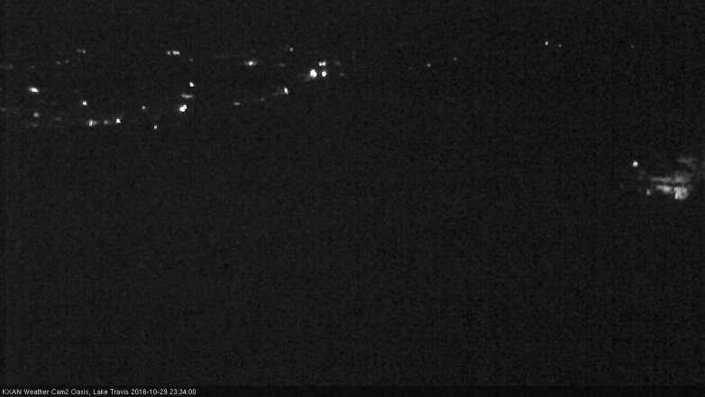 Lake Travis webcam, October 29, 2016 11:05 PM CT