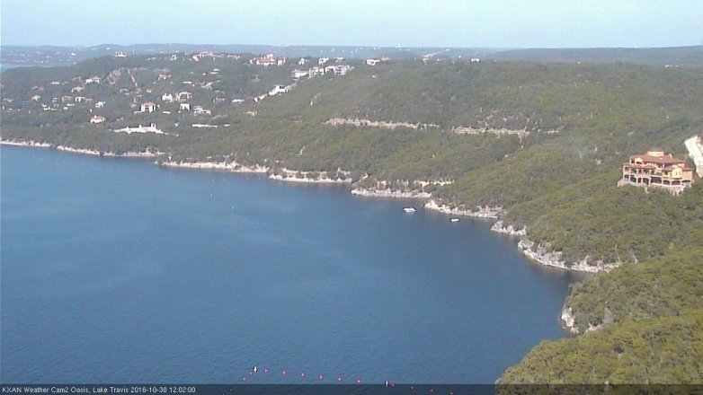 Lake Travis webcam, October 30, 2016 11:10 AM CT