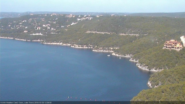 Lake Travis webcam, October 30, 2016 11:35 AM CT