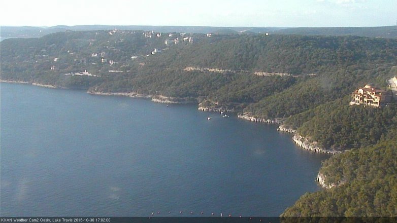 Lake Travis webcam, October 30, 2016 4:30 PM CT