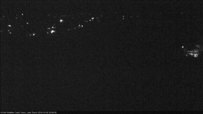 Lake Travis webcam, October 30, 2016 7:10 PM CT