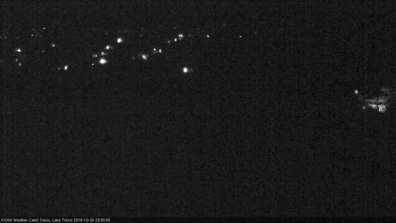 Lake Travis webcam, October 30, 2016 7:25 PM CT
