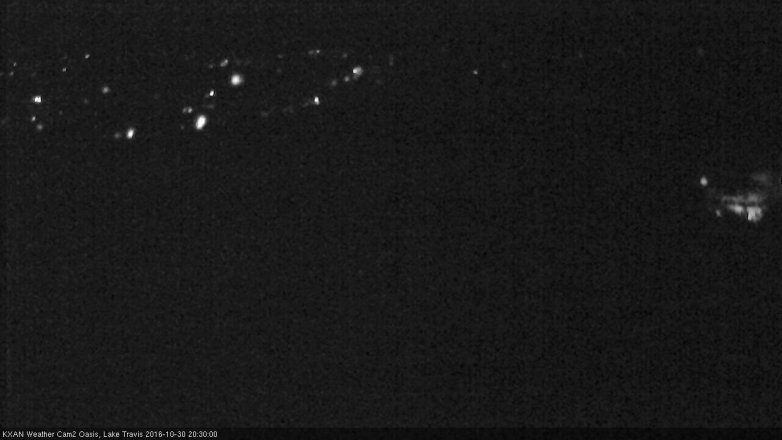 Lake Travis webcam, October 30, 2016 7:50 PM CT