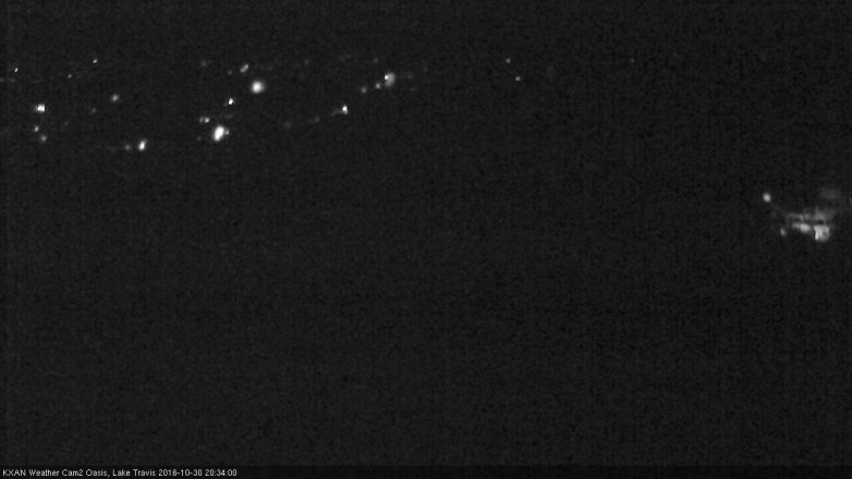 Lake Travis webcam, October 30, 2016 8:00 PM CT