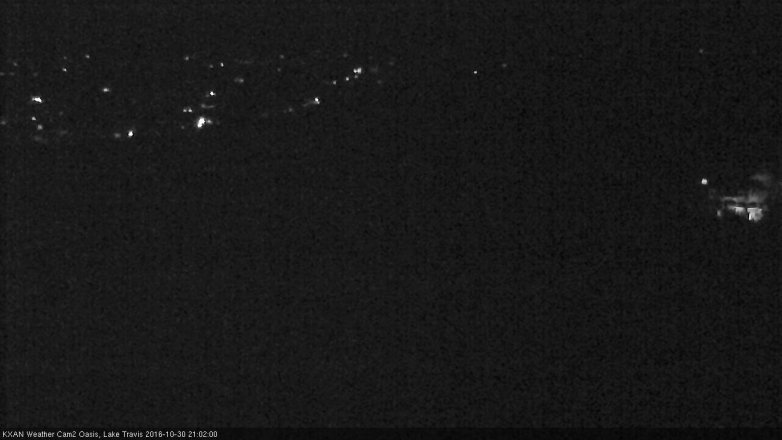 Lake Travis webcam, October 30, 2016 8:20 PM CT