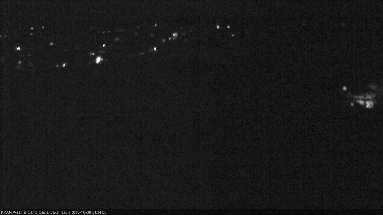 Lake Travis webcam, October 30, 2016 8:40 PM CT