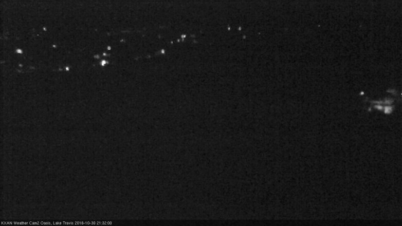 Lake Travis webcam, October 30, 2016 8:55 PM CT
