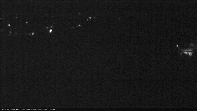 Lake Travis webcam, October 30, 2016 9:55 PM CT