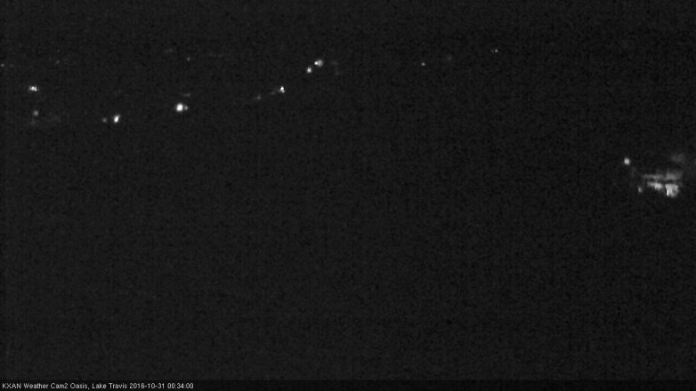 Lake Travis webcam, October 30, 2016 11:40 PM CT
