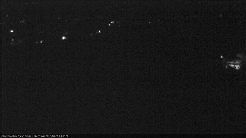 Lake Travis webcam, October 30, 2016 11:45 PM CT