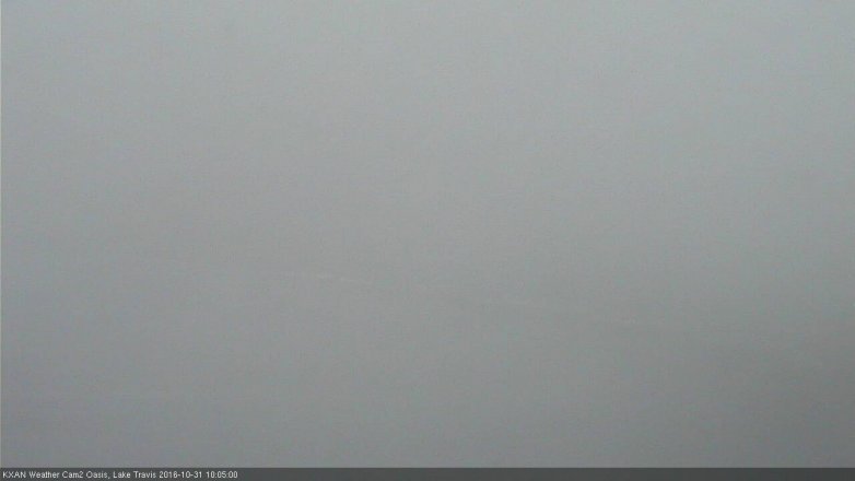 Lake Travis webcam, October 31, 2016 9:15 AM CT