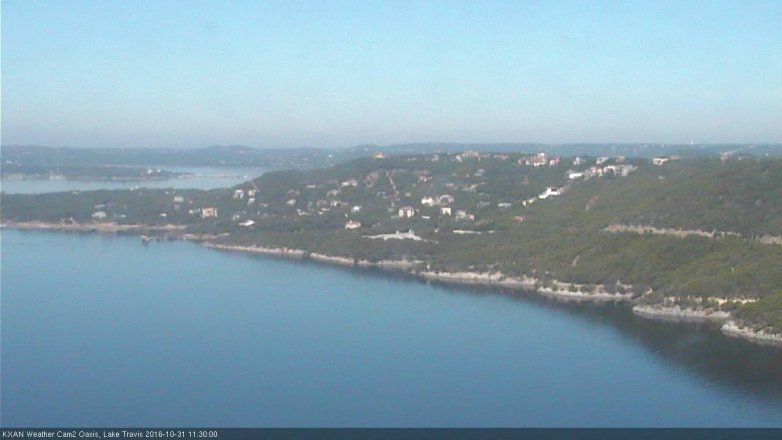 Lake Travis webcam, October 31, 2016 10:35 AM CT