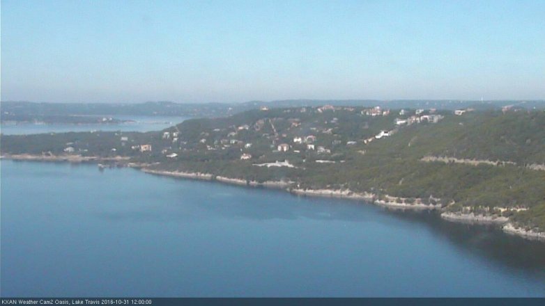 Lake Travis webcam, October 31, 2016 11:05 AM CT