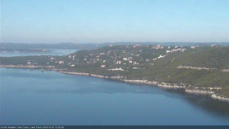 Lake Travis webcam, October 31, 2016 11:15 AM CT