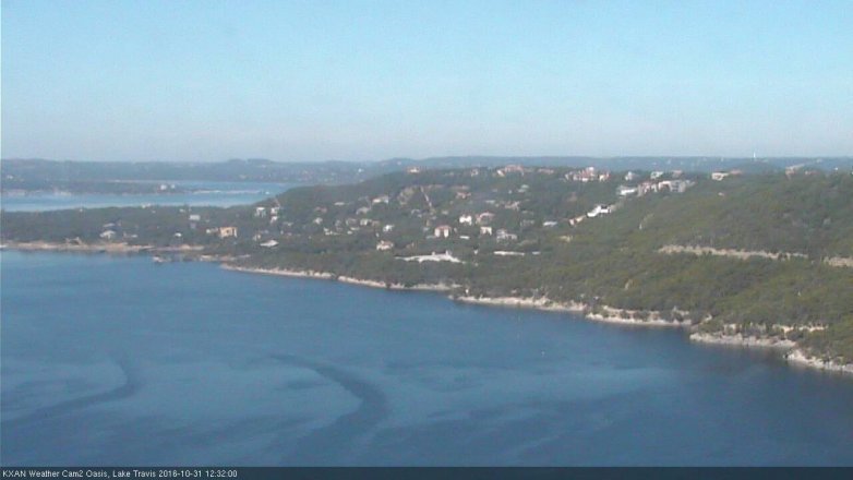 Lake Travis webcam, October 31, 2016 11:40 AM CT