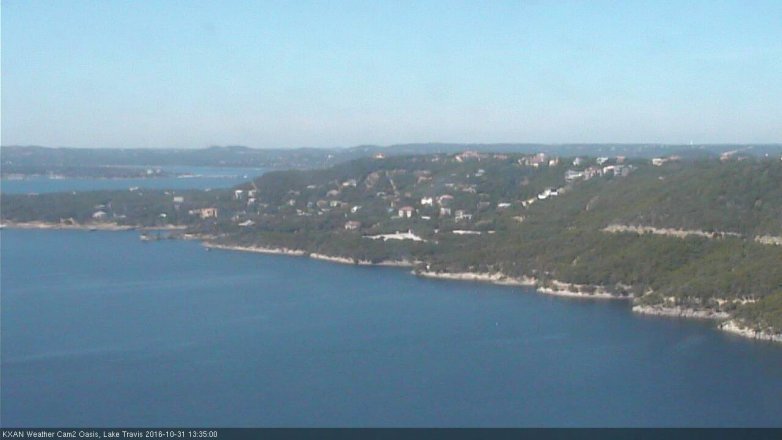 Lake Travis webcam, October 31, 2016 12:50 PM CT