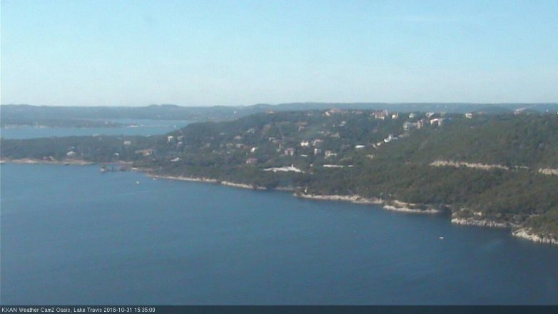 Lake Travis webcam, October 31, 2016 3:00 PM CT