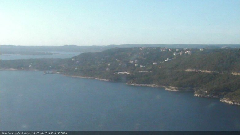 Lake Travis webcam, October 31, 2016 4:10 PM CT